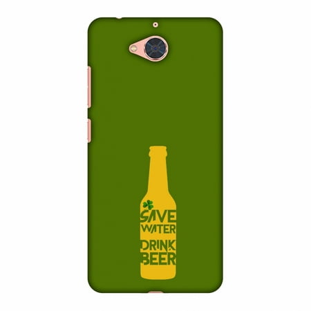 Gionee S6 Pro Case, Premium Handcrafted Printed Designer Hard Snap On Case Back Cover with Screen Cleaning Kit for Gionee S6 Pro - Save water drink beer -