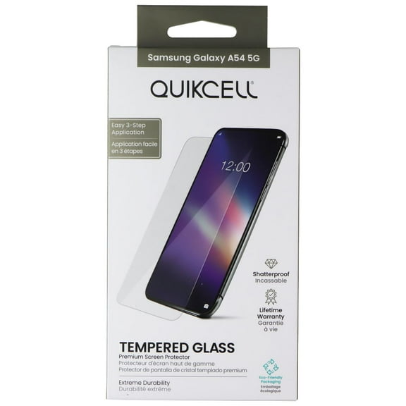 Quikcell Tempered Glass Premium Screen Protector for Samsung Galaxy A54 5G