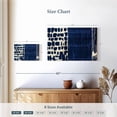 thumbnail image 4 of Elephant Stock Indigo Batik I Wall Art - Horizontal Canvas Wall Art - Living Room Wall Decor - Abstract Canvas - Blue And Beige Decor By Wild Apple Portfolio - 12" x 8", 4 of 8