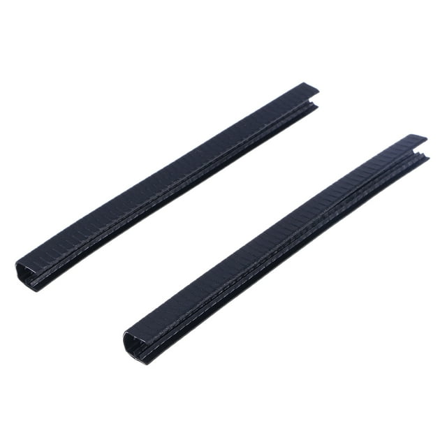 Miangastore 2pcs 30cm Skateboard Deck Guards Protector Longboard Deck Protection Durable Absorbing Rubber Cover (Black)