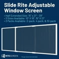 thumbnail image 6 of Adjustable & Expandable Window Screen 15" x 21" (10-pack) Pre-Framed Window Screen Expands up to 39", 6 of 6