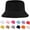 Black, variant on 1 & 2 Pack Bucket Hat for Women Men Summer Travel Beach Sun Hat Outdoor Cap Unisex Bucket Hats