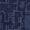 thumbnail image 1 of Ahgly Company Machine Washable Indoor Square Transitional Deep Periwinkle Purple Area Rugs, 7' Square, 1 of 7