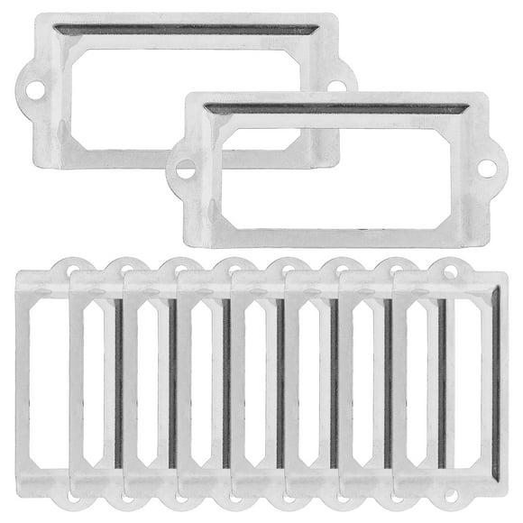 Miangastore 1 Set of Label Frame Card Holder Drawer Retro Cupboard File Name Card Holder