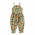 thumbnail image 2 of DPTALR Girls Children's Summer Independence Day Romper Sling Sleeveless Backless Short Jumpsuit, 2 of 9