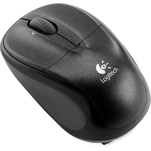 Logitech V220 Cordless Optical Mouse for Notebooks - Black - Walmart.com