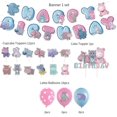 thumbnail image 2 of Hippo Birthday Party Supplies Cute Hippo Party Decorations Include HAPPY BIRTHDAY Banner Balloons Cake Topper Cupcake Toppers Cartoon Hippo, 2 of 4