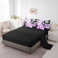 thumbnail image 5 of Erosebridal Purple Plaid Billiards Bedding Comforter Set 7 Pieces for Kids Boys Girls,Sport Strawberry Bow Full Bedding Set for Teens,Black Reversible,Ultra Soft Home Decor, 5 of 6