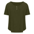 thumbnail image 5 of Weikingp Womens Tops Dressy Casual Shirts For Teens Girls Womens T Shirts Loose Fit Blouses For Women Summer Tops For Teens Trendy Green XL Clearance！, 5 of 8
