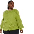 thumbnail image 3 of Ashley Stewart Women's Plus Size Fringed Boat Neck Sweater, 3 of 3