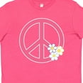 thumbnail image 4 of Inktastic Peace Sign Cute Daisy Flowers Youth T-Shirt, 4 of 5