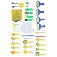 36Pcs Graffiti Tool Roller Sponge Brush Kit Stamps Antifouling Clothes
