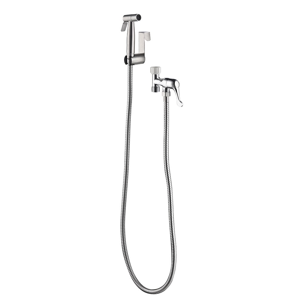 Bathroom Bidet Stainless Steel Handheld Toilet Cloth Diaper Cleaning Sprinkler Hose Set Type 2