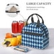 thumbnail image 5 of Fotbe Blue Squares Bolsa de Almuerzo con Estampado, Lonchera Aislada, Contenedores de Comida Reutilizables Tipo Cooler a Prueba de Fugas, 5 of 7