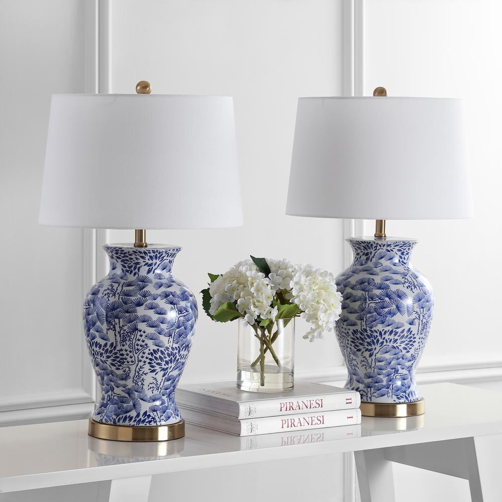 safavieh blue and white lamp