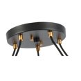 thumbnail image 5 of Woodbridge Lighting Jewel 5-Light LED Metal Pendant Chandelier in Brass/Bronze, 5 of 5
