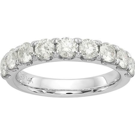 14kt 1.00 Carat 9 Stone Moissanite Band