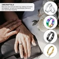 thumbnail image 3 of 18Pcs Stainless Steel Plain Band Ring 9 Sizes Laser Inscription Blank Finger Ring Metal Hypoallergenic Wedding Classical Ring for Jewerly Making, 3 of 9