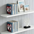 thumbnail image 5 of Wobogo Two Cats Looking at Each Other Acrylic Bookends Clear L-Shaped Book Holder with Non-Slip Pads for Books Files Magazines CD DVD 5.4×4.1×8.1in, 5 of 6