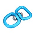 thumbnail image 1 of Adaptador de hebilla giratoria para exteriores, aleación de aluminio, conexión de llavero, color azul claro plateado, 1 of 8