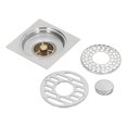 thumbnail image 1 of Shower Grates Electroplating Square Odor and Insect Repellent Lengthen Large Displacement Floor Drain for Bathroom Balcony L, 1 of 4