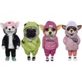 thumbnail image 4 of Muñeca de resina Rojo Verde Figura de juguete cachorro de peluche Chihuahua Sharpei Decoración del hogar, 4 of 5