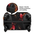 thumbnail image 2 of Fuzoiu Colorful Floral Black Dog Print Suitcase Cover,Washable Luggage Covers for Suitcase,Elastic Luggage Protector Cover,Scratch Resistant Travel Suitcase Covers-Medium, 2 of 7