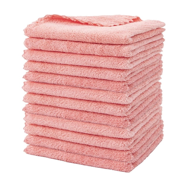 Velvet Feel Microfiber Cleaning Cloths - Super Absorbent, Soft Texture, for Kitchen, Dishes, Tables, and Glass Wiping