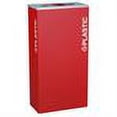 thumbnail image 3 of Ex-Cell Kaiser RC-KD17-PL RBX Rectangular Plastic 17 GallonRecycling Receptacle, Ruby Texture, 3 of 3