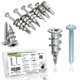 thumbnail image 1 of Kit de tarugos para drywall Ansoon de zinc autorroscantes, 50 piezas, 1 of 7
