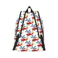 thumbnail image 3 of Balery Cartoon Helicopter Vintage Canvas Backpack for Men and Women - Large Capacity, Durable Travel Laptop Bag for School, Work, Hiking, and Outdoor Activities, 3 of 7