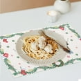 thumbnail image 4 of Christmas Placemats Set of 4, 12×18 Inch Xmas Linen Fabric Table Mats for Party Kitchen Dining Decoration, 4 of 6