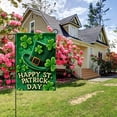 thumbnail image 5 of St Patricks Day Garden Flags for Outside Outdoor Lucky Shamrocks Garden Flag for St Patricks Day Yard Flag Mini Shamrock Irish Garden Flag, 5 of 6