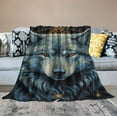 thumbnail image 2 of Nawypu  Wolf Throw Blanket for Bed Wolf Lightweight Super Soft Plush Flannel Throw Blanket for Women, Men and Kids, 2 of 6