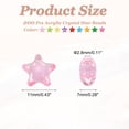 thumbnail image 2 of Uxcell 200pcs Perlas de Cristal de Estrella de Acrílico, Perlas Espaciadoras en Forma de Estrella de 11 mm para Manualidades de Joyería, Decoración de Pulseras y Collares, Llaveros, Multicolor, 2 of 6