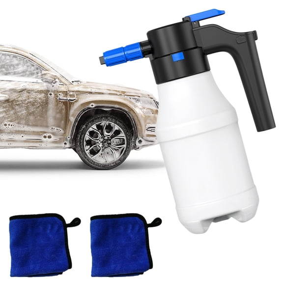 M Buder Electric Foam Sprayer, 1.5L Cordless Foam Cannon Type-C Rechargeable Battery Powered Handheld Pump Blaster for Car Washing Auto Detailing Kitchen Cleaning Shoes, 1.5L / 50.7 fl oz