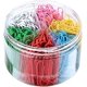 thumbnail image 1 of 300 clips de papel de metal recubiertos de colores con caja para oficina, escuela, papelería, documentos, clips de papel grandes (50 mm/300 piezas), 1 of 5