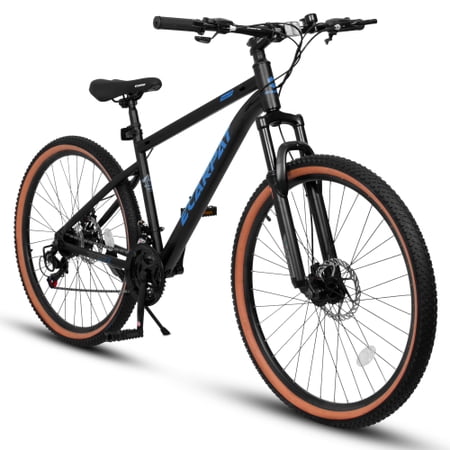 A27301 Ecarpat Mountain Bike 27.5 Inch Wheels, 21-Speed Mens Womens Trail Commuter City Mountain Bike, Carbon steel Frame Disc Brakes Thumb Shifter Front Fork Bicycles