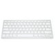 thumbnail image 2 of Teclado inalámbrico inglés tailandés bilingüe portátil elegante ultrafino teclado de ordenador blanco plateado, 2 of 8