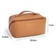 thumbnail image 2 of L grey Bolsa de maquillaje para mujer, bolsa de maquillaje de viaje de gran capacidad, bolsa de maquillaje plana portátil de gran apertura, 2 of 5