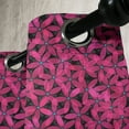 thumbnail image 3 of Ambesonne Abstract Grommet Curtain, Romantic Flowers in Bloom, 50" x 96", Charcoal Grey Hot Pink, 3 of 6