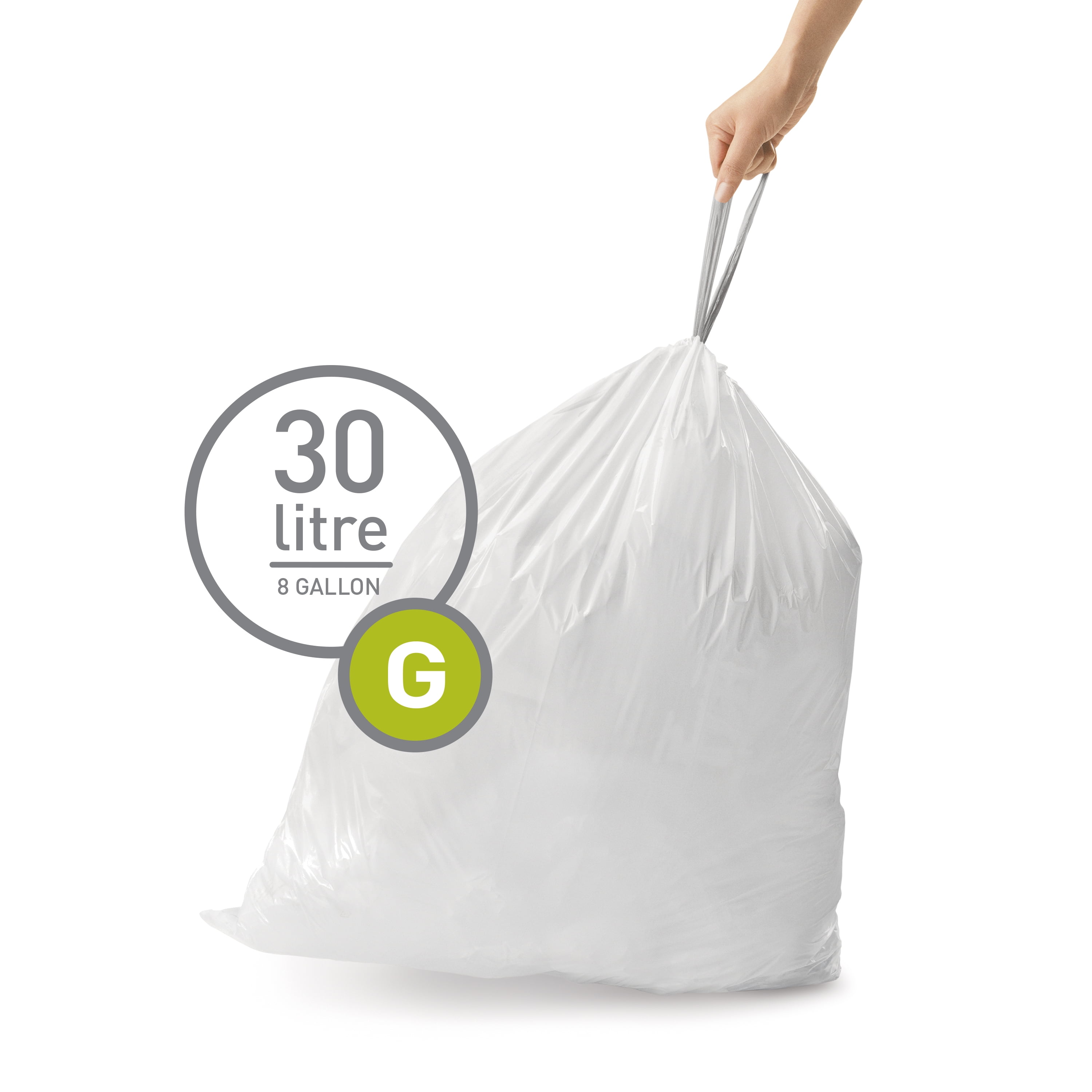Biodegradable Trash Bags 8 Gallon Trash Bags Drawstring, AYOTEE 75 Counts  Medium Trash Bags 8 Gallon Garbage Bags, Unscented 30 Liter Trash Bags  Waste