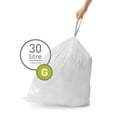 thumbnail image 3 of simplehuman Code G Custom Fit Liners, 30 Liter / 8 Gallon, 60 Count, 3 of 4