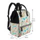 thumbnail image 2 of Disketp Sea Animal Mochila de Pañales de Gran Capacidad con Múltiples Bolsillos, Mochila de Viaje Multifuncional para Bebé, Unisex, Moderna y Resistente, 2 of 6