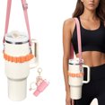 thumbnail image 1 of "Premium Silicone Bottle Strap Set - Adjustable Shoulder Sling for Stanley 40oz/30oz Tumblers & IceFlow Bottles"  

"Versatile Water Bottle Carrier - Food Grade Silicone Handle for Stanley Quencher &, 1 of 7