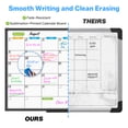thumbnail image 4 of JILhome Dry Erase Calendar Whiteboard for Wall, 35" x 23" Magnetic Calendar White Board, Whiteboard Calendar with Tray for Planning, Drawing, to Do List, Black Aluminum Frame, 4 of 8
