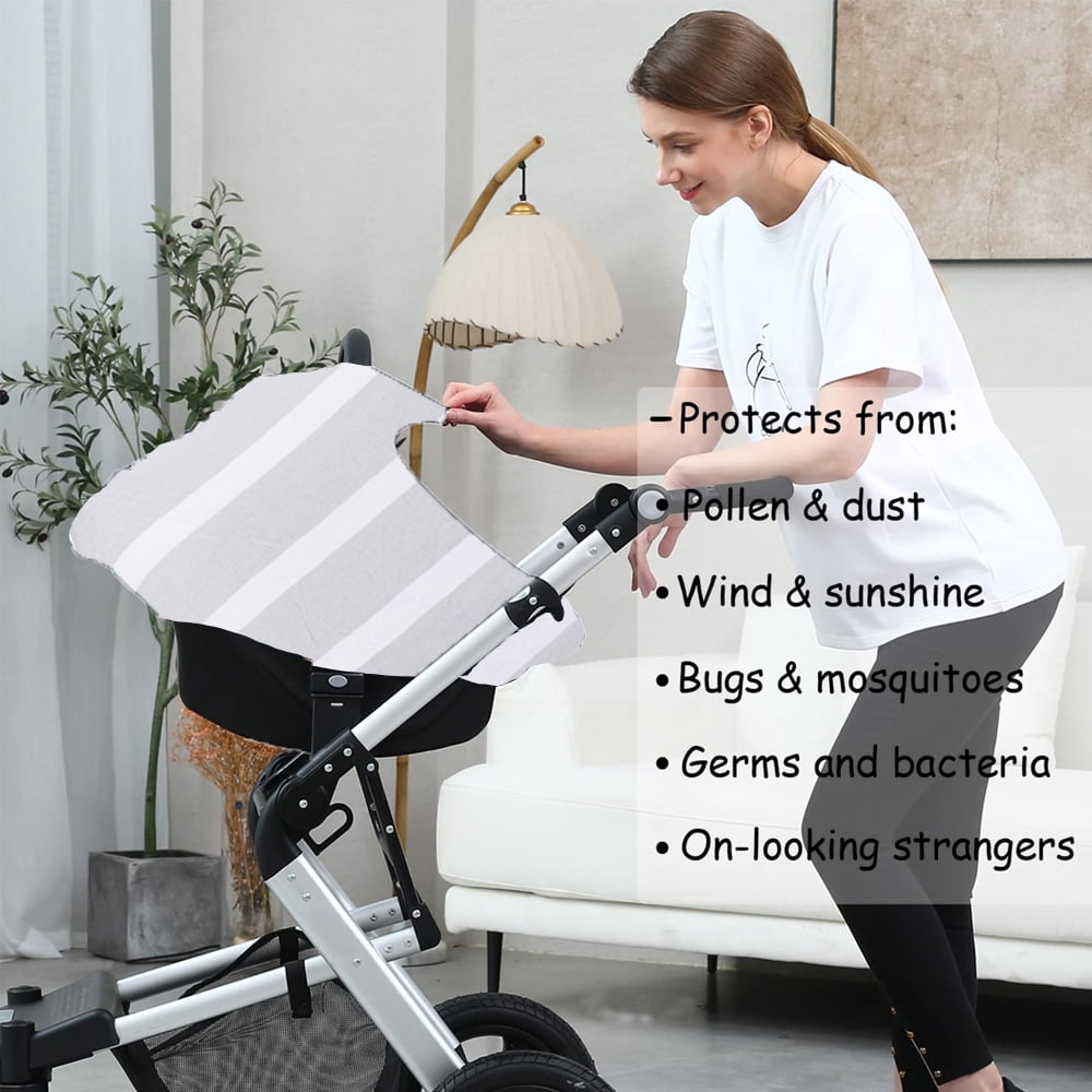 Car Seat Covers for Babies - Multi- use Nursing Car seat Canopy, Breastfeeding Covers