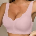thumbnail image 3 of Womens Seamless Everyday Bras, Wireless Support Bras for Women Front Closure Lift No Underwire Comfortable Front Closing Bras S-XL, 3 of 5