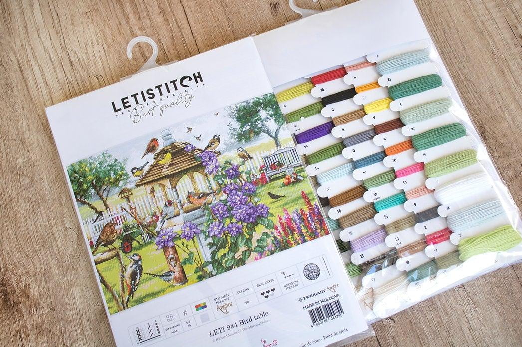 Letistitch Bird Garden Counted Cross-Stitch Kit