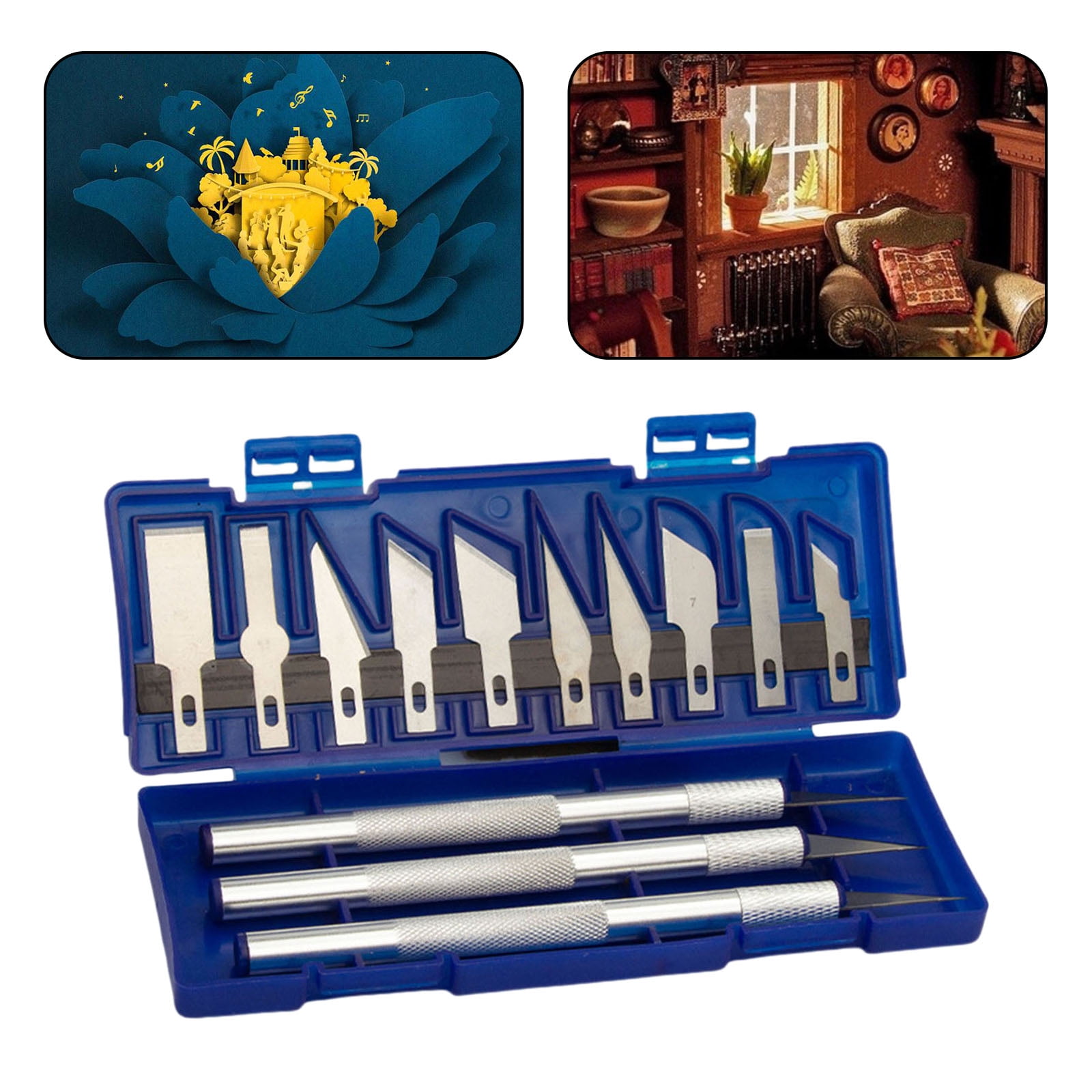 13PCS Utility Art Exacto Knife Set, Precision Craft Hobby Knife Kit